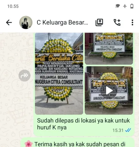 Pengiriman Papan Bunga Duka Tegalsari Candisari