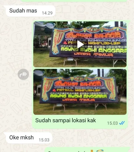Pengiriman Papan Bunga Tegalsari Candisari